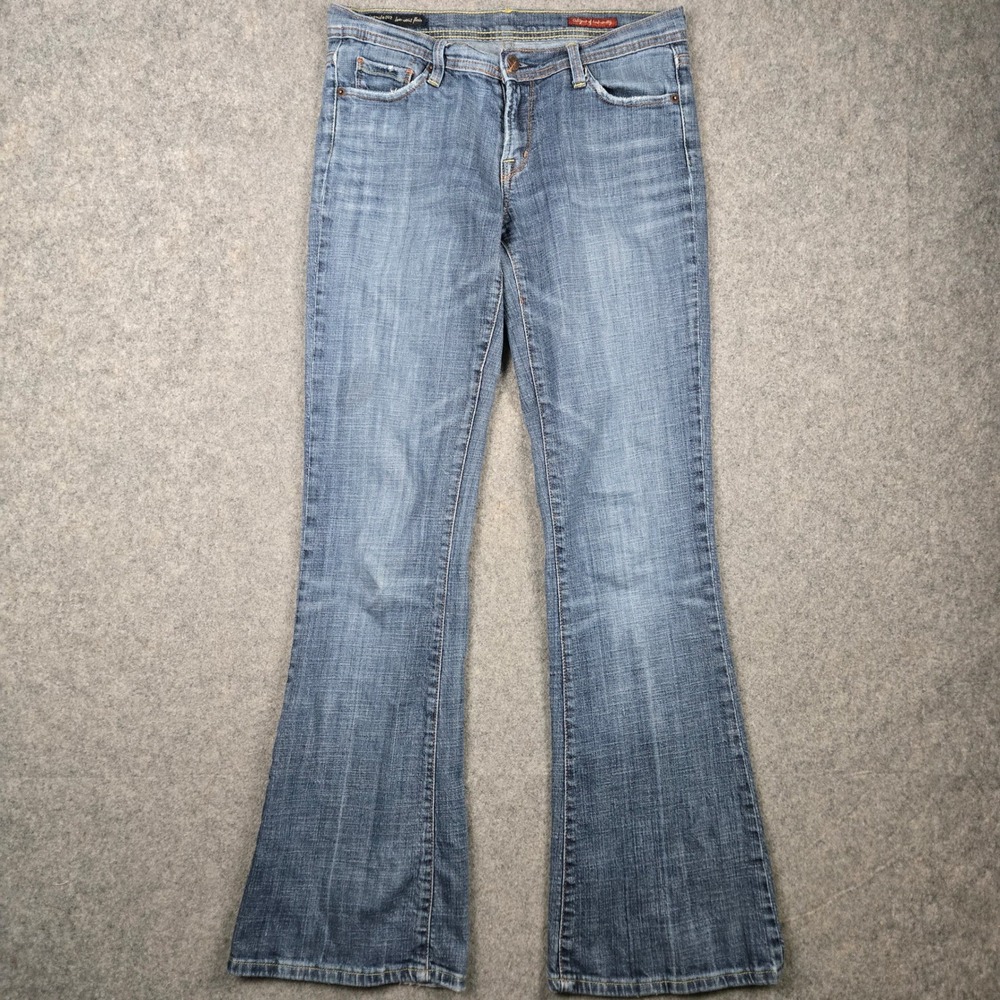Citizens of Humanity Ingrid Flare Jeans Womens 29 Blue Low Rise Stretch Y2K Boho